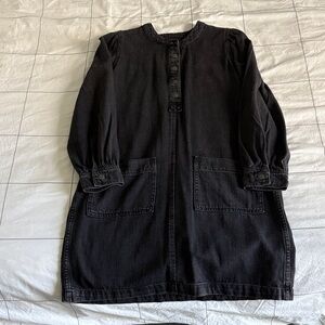 Black Women's Long Sleeve Tunic Dress - MADEWELL